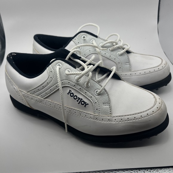 FootJoy Shoes - FootJoy GreenJoys Women's White Leather Golf Shoes Size 6.5 6 1/2 Used